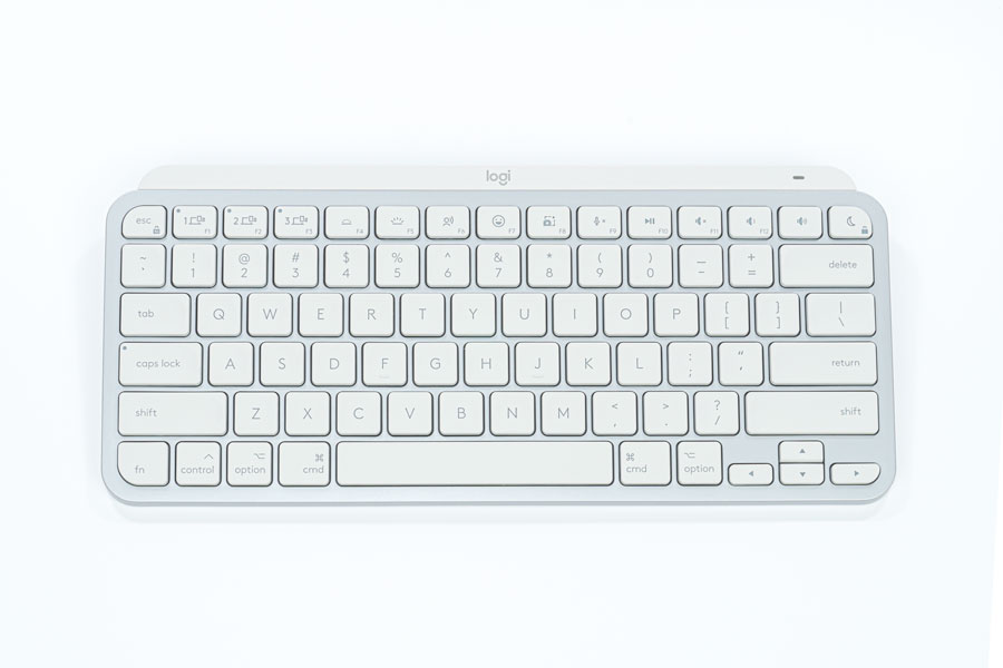 MX Keys Mini for Macを真上から見た画像